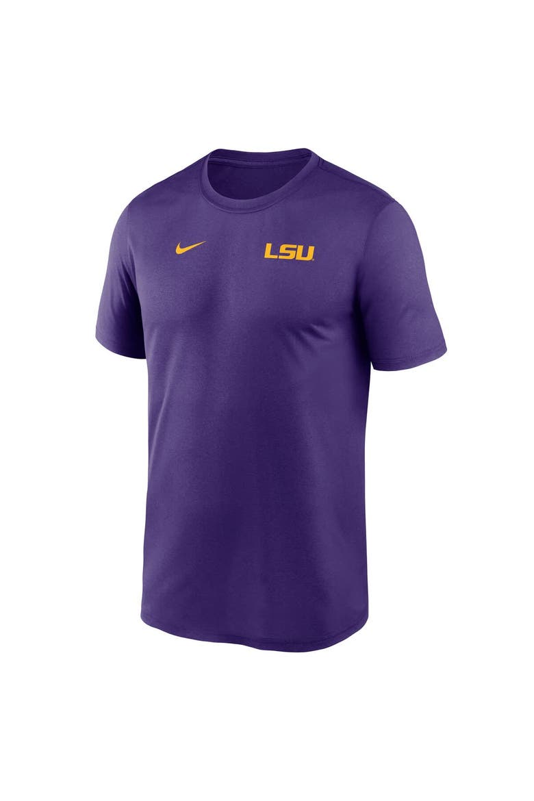 Men's Nike Purple LSU Tigers 2025 Sideline Small Logo Legend Performance T-Shirt, Alternate, color, Purple