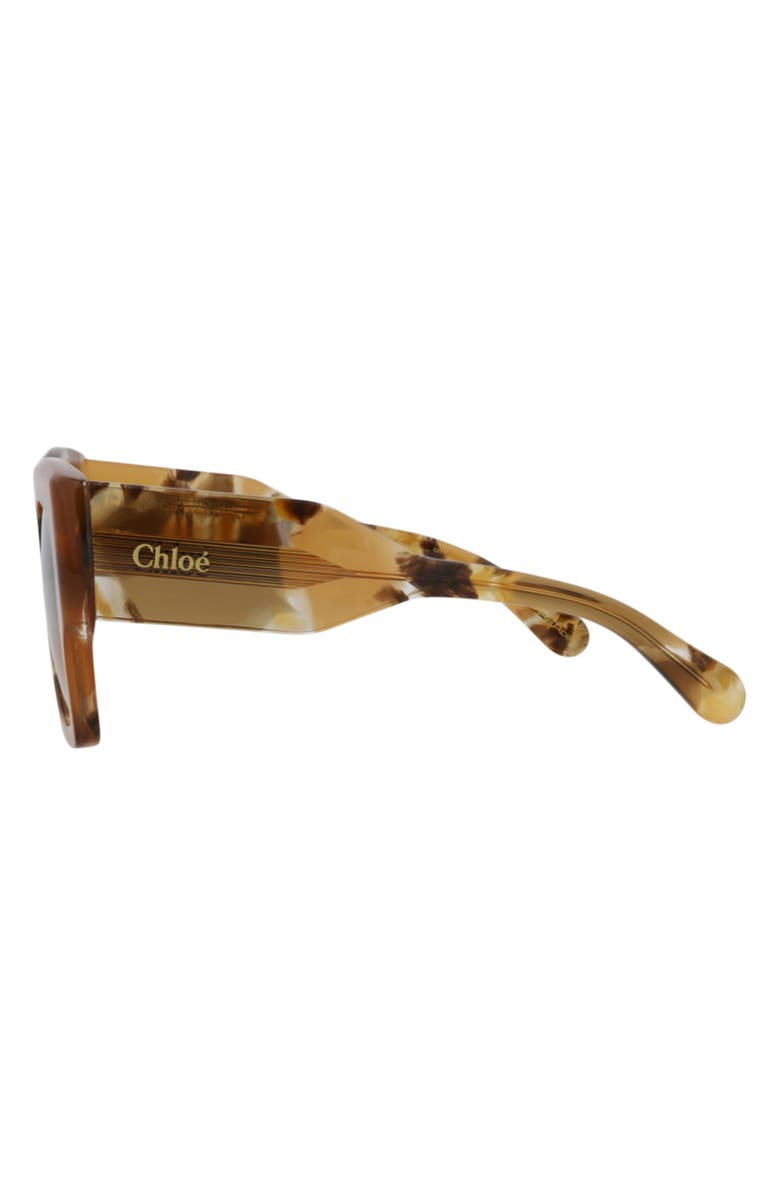Chloé 55mm Square Sunglasses, Alternate, color,