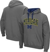 COLOSSEUM Men's Colosseum Charcoal Michigan Wolverines Big & Tall Arch & Logo 2.0 Pullover Hoodie