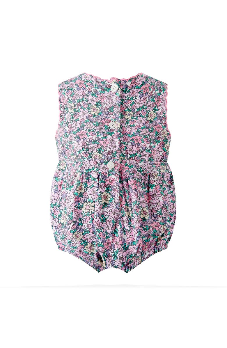 Rachel Riley Floral Scalloped Bubble, Alternate, color, Pink