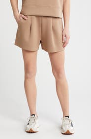 Z by Zella Whisper Knit Pleated Shorts