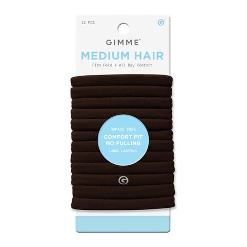 Any Fit Hair Bands, Damage Free Hair Ties Made with Seamless Microfiber Elastics