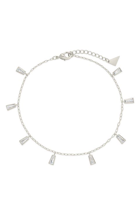 Lillian Cubic Zirconia Anklet