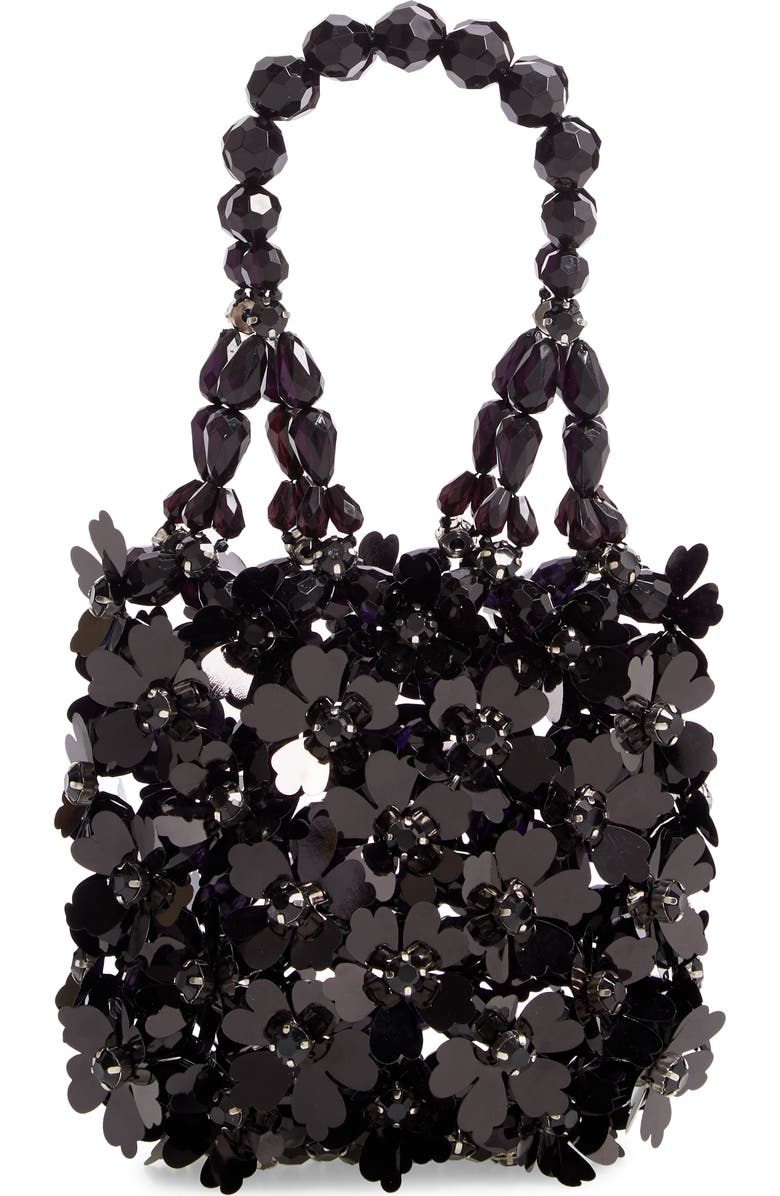 Simone Rocha Beaded Top Handle Bag, Main, color,