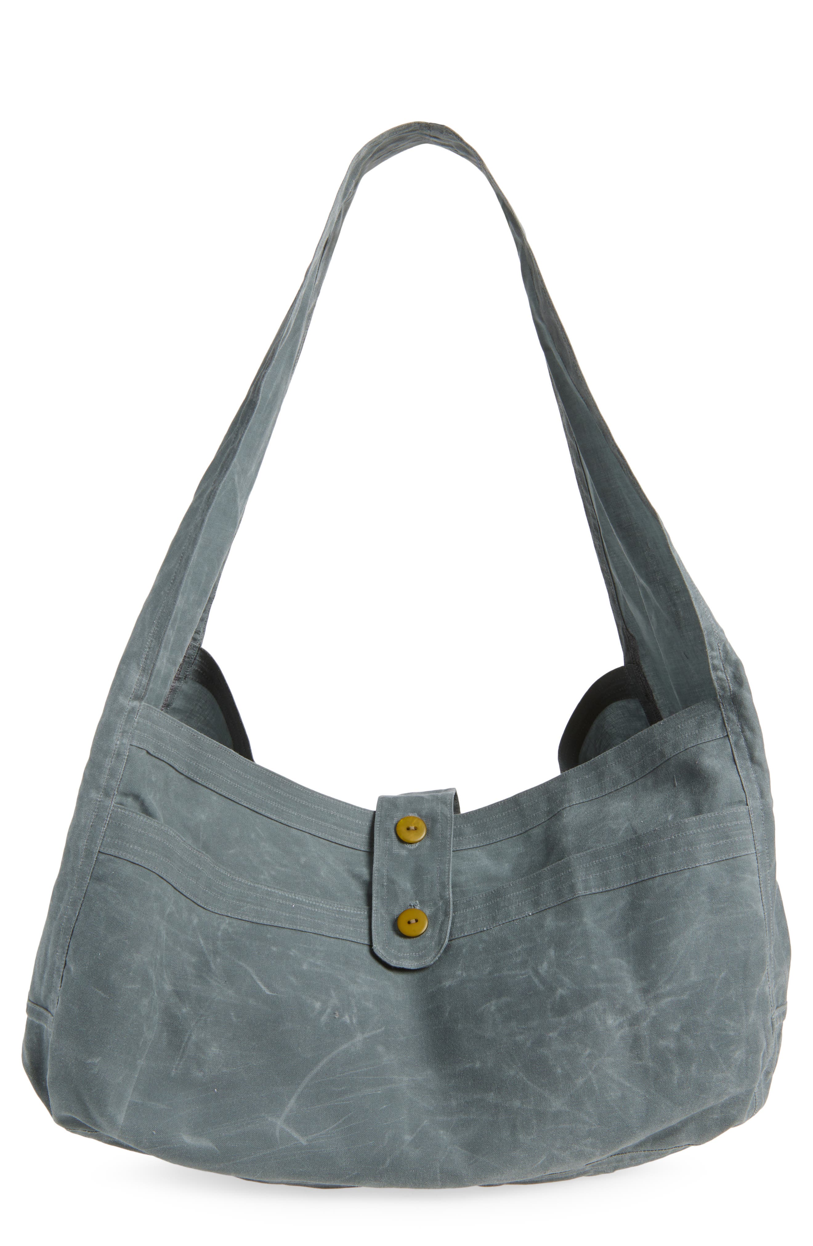 SC103 Cocoon Sac Waxed Cotton Shoulder Bag, Main, color, Whisper
