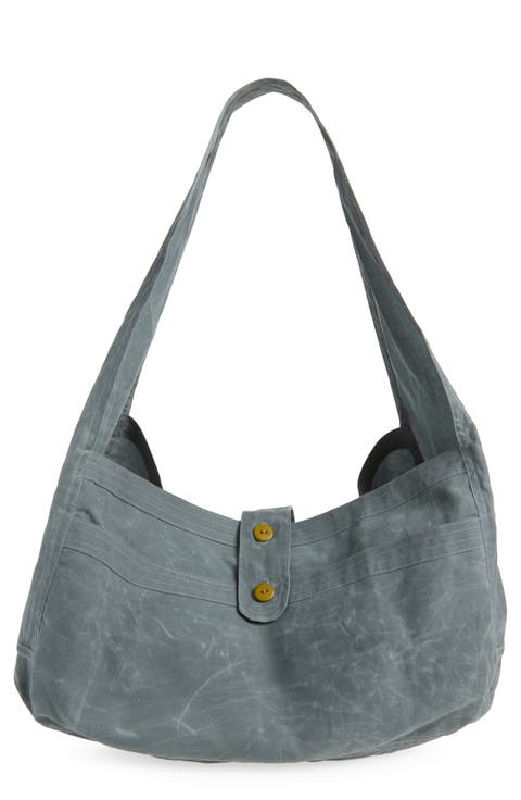 Cocoon Sac Waxed Cotton Shoulder Bag
