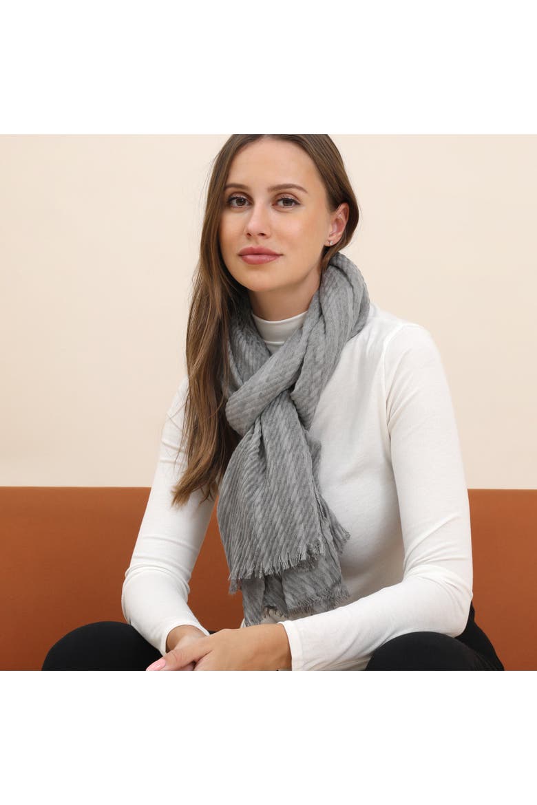 The Jordan Lightweight Scarf, Alternate, color, Pewter