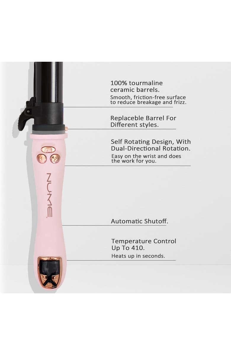 NUME Showstopper Automatic Rotating Curling Iron, Alternate, color, Pink