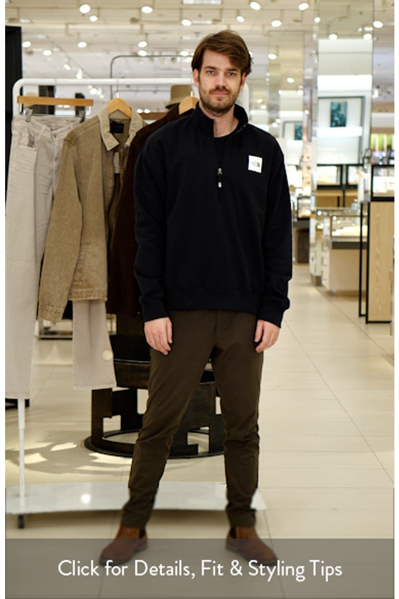 The North Face Box Half Dome Logo Quarter Zip Graphic Pullover