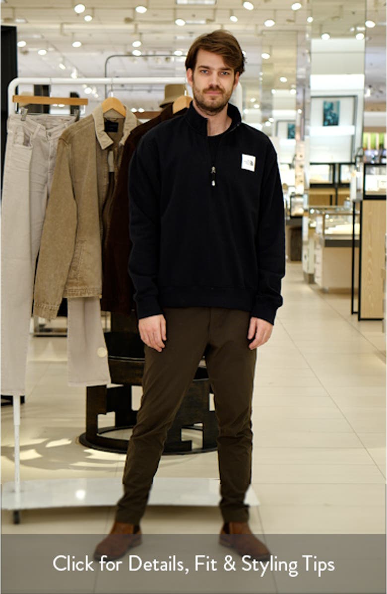 Box Half Dome Logo Quarter Zip Graphic Pullover, sales video thumbnail