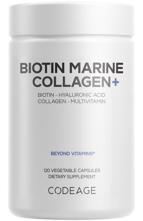 Biotin Marine Collagen Peptides Supplement