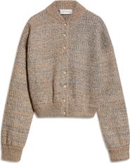 SPORTMAX Edna Marled Knit Bomber Jacket