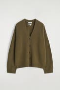 COS Cashmere Relaxed-Fit V-Neck Cardigan