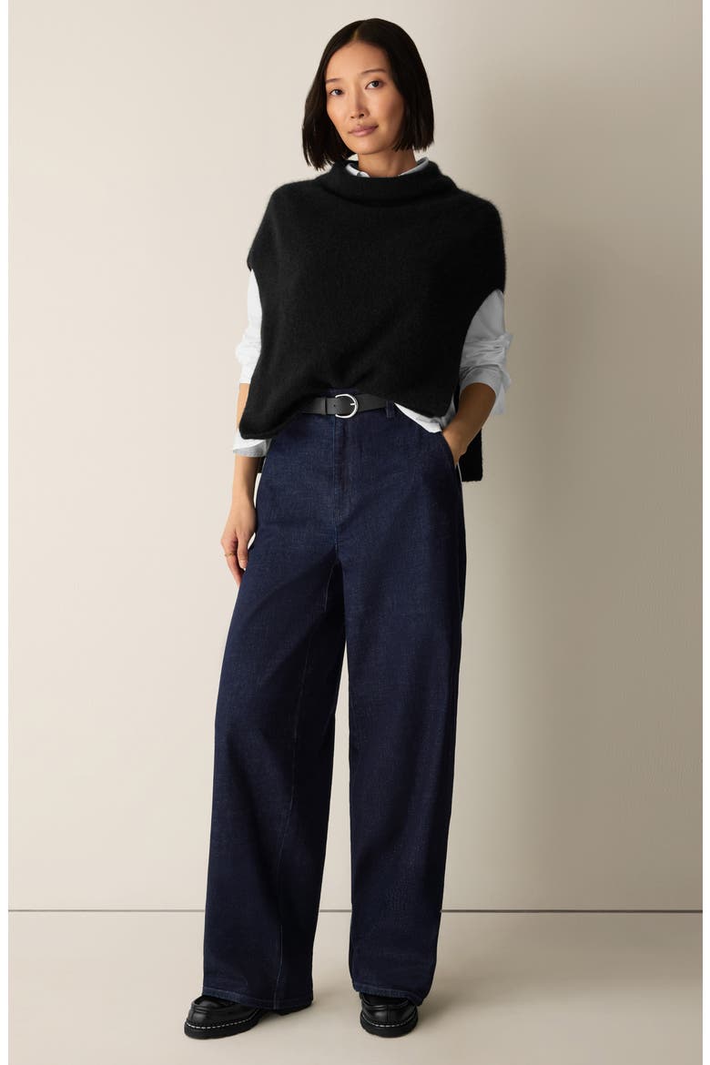 High Waist Wide Leg Jeans, Alternate, color, DEEP INDIGO