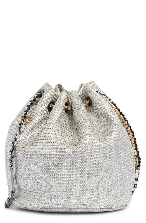 Soft Textured Leather Bucket Bag