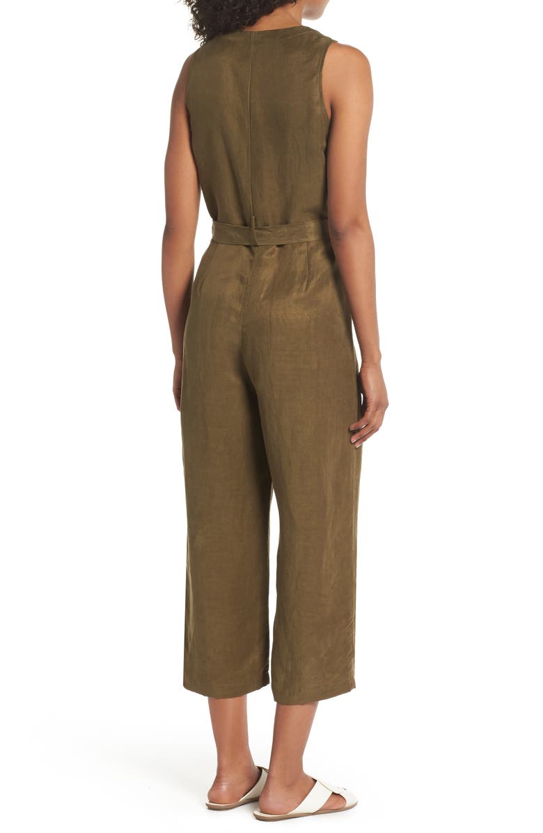 FIRST MONDAY Sleeveless V-Neck Jumpsuit, Alternate, color, 