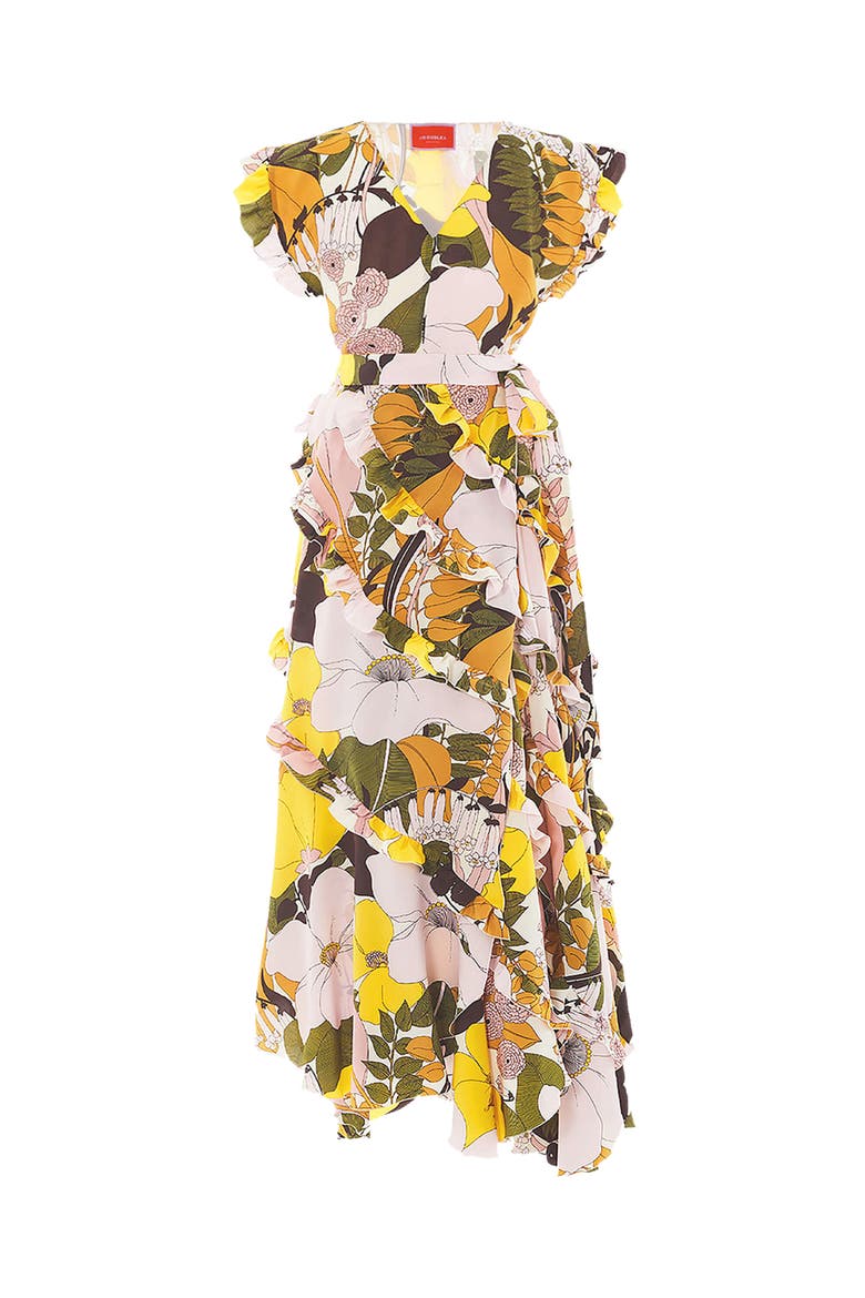 Lollipop Wrap Dress, Alternate, color, Big Flower Rose Pink