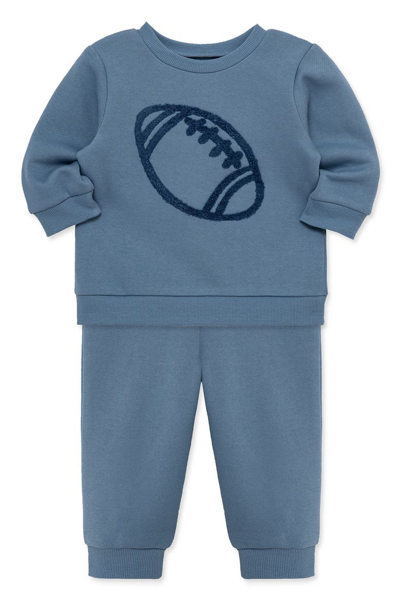 Kids' Football Sweatshirt & Joggers Set, Alternate, color, BLUE