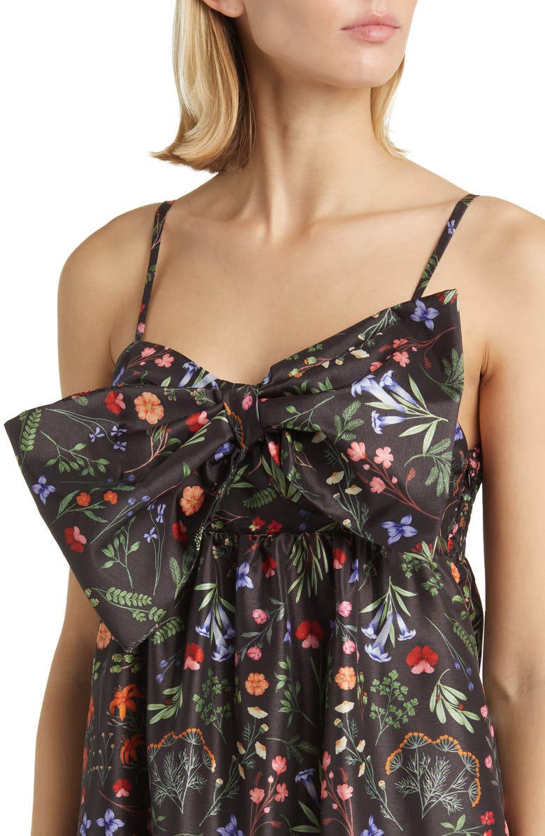 Hutch Olani Bow Flounce Hem Dress, Alternate, color, 