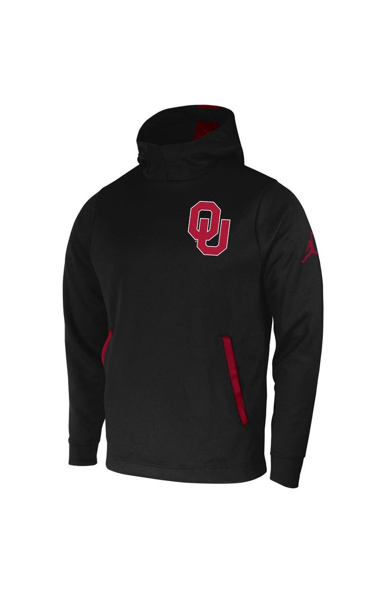 Jordan Brand Men's Jordan Brand Black Oklahoma Sooners 2-Hit Performance Pullover Hoodie, Alternate, color, 