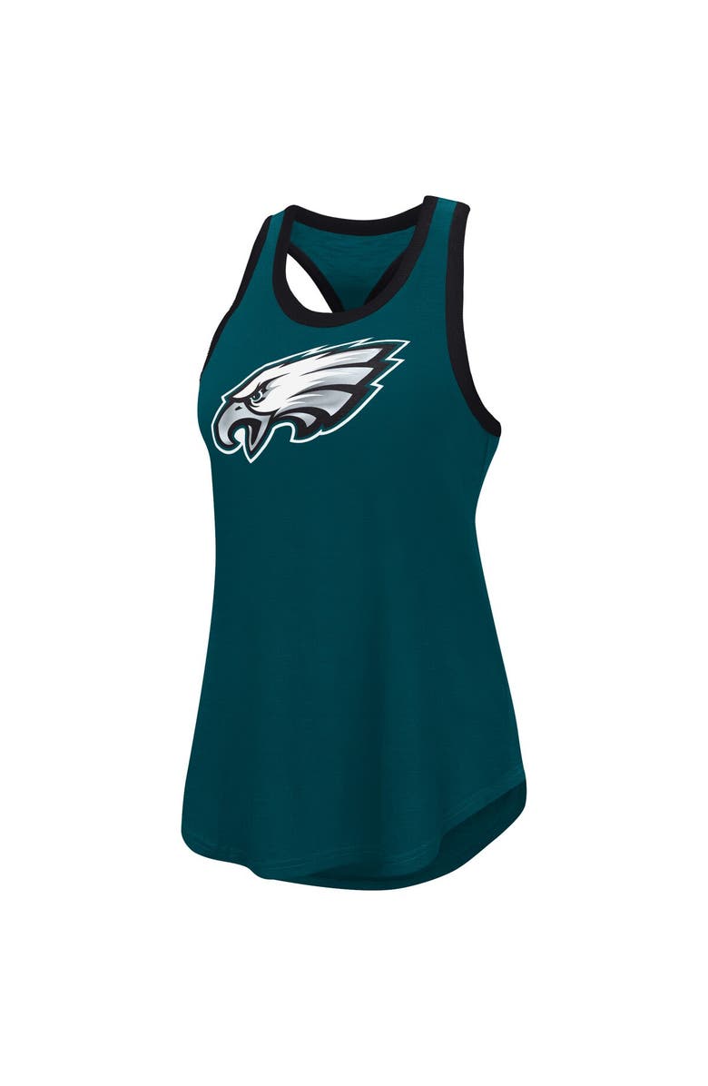 G-III 4HER BY CARL BANKS Women's G-III 4Her by Carl Banks Midnight Green Philadelphia Eagles Team Tater Tank Top, Alternate, color, 