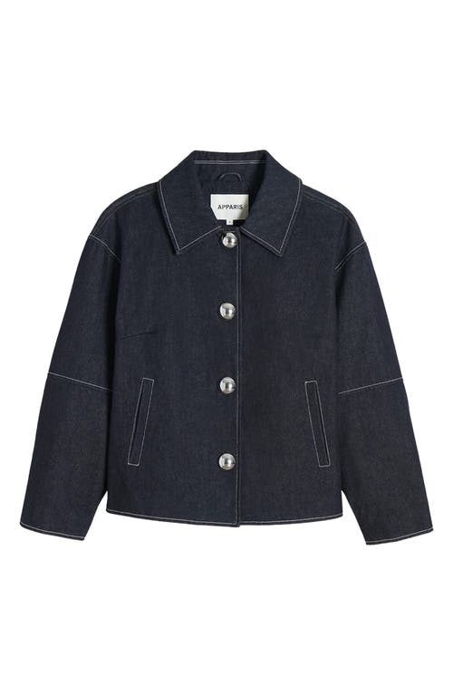 Apparis Raw Denim Jacket In Indigo