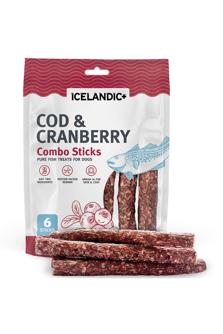 6 Count Cod & Cranberry Dog Treats, Alternate, color, Multicolored