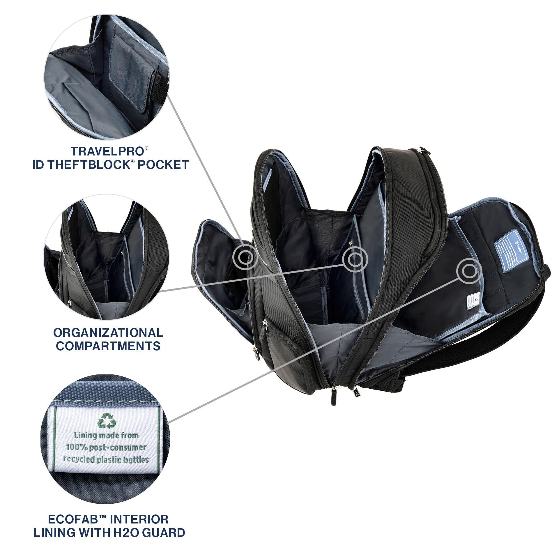 TRAVELPRO Platinum Elite Laptop Travel Backpack, Alternate, color, Black