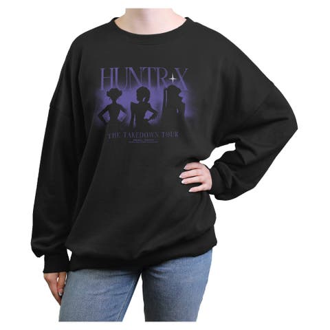 Junior's KPop Demon Hunters The Takedown Tour Silhouette Logo  Sweatshirt
