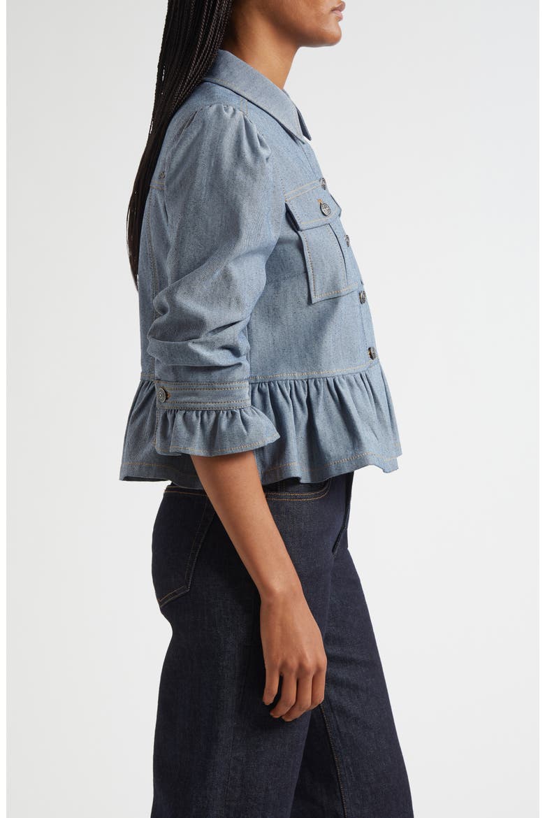 Delanie Denim Jacket, Alternate, color, LIGHT INDIGO
