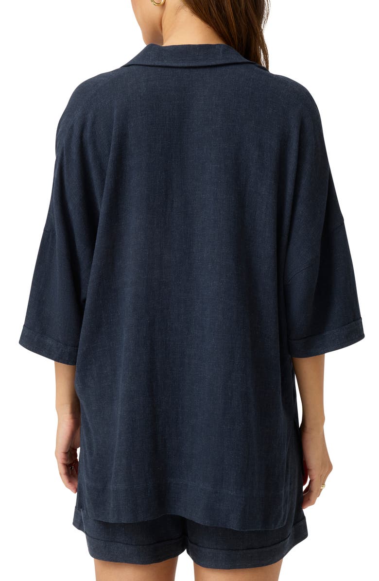 Splendid Coastal Relaxed Top, Alternate, color, Navy