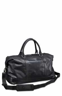 Mancini Carry-On Leather Duffle Bag