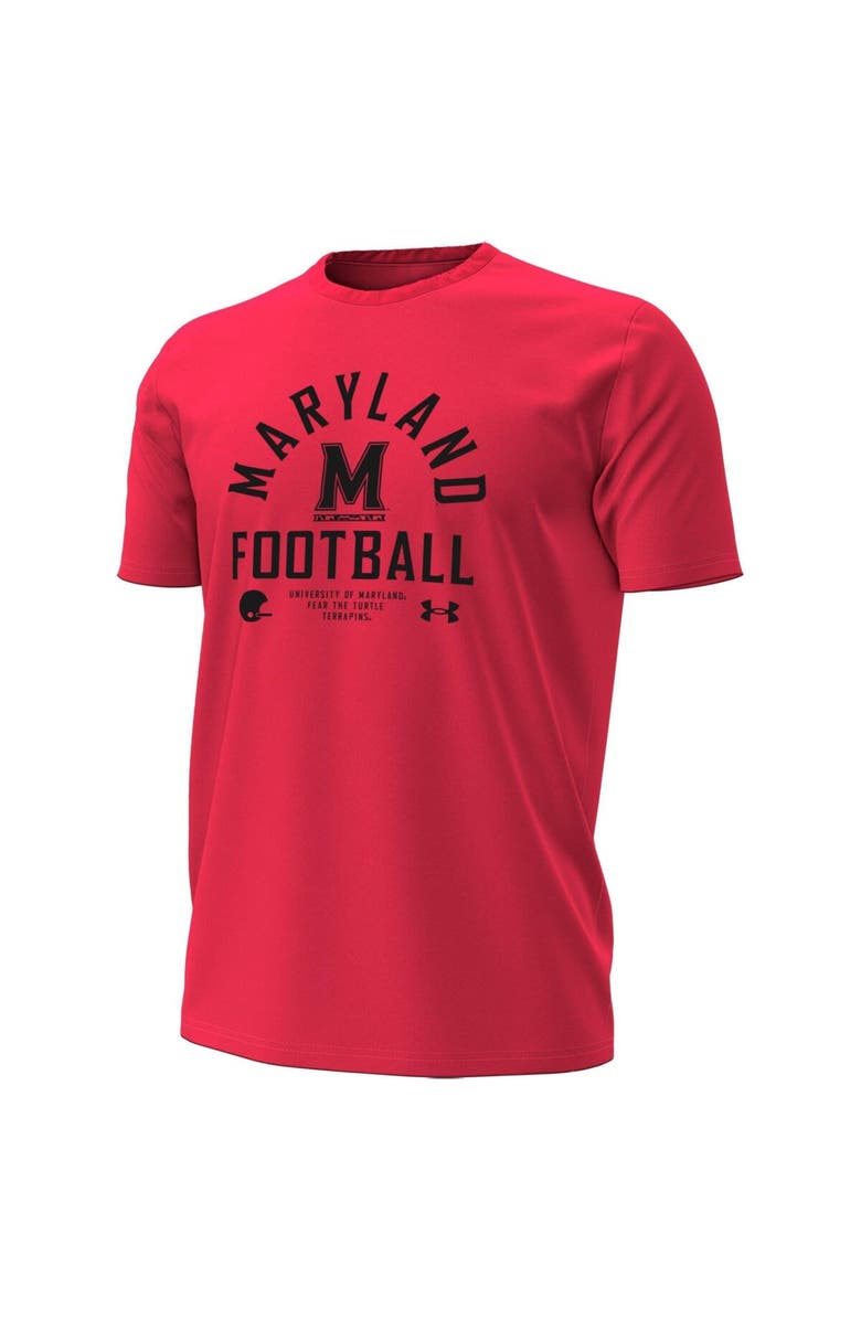 Under Armour Men's Under Armour Red Maryland Terrapins 2025 Sideline Football Performance T-Shirt, Alternate, color, Red