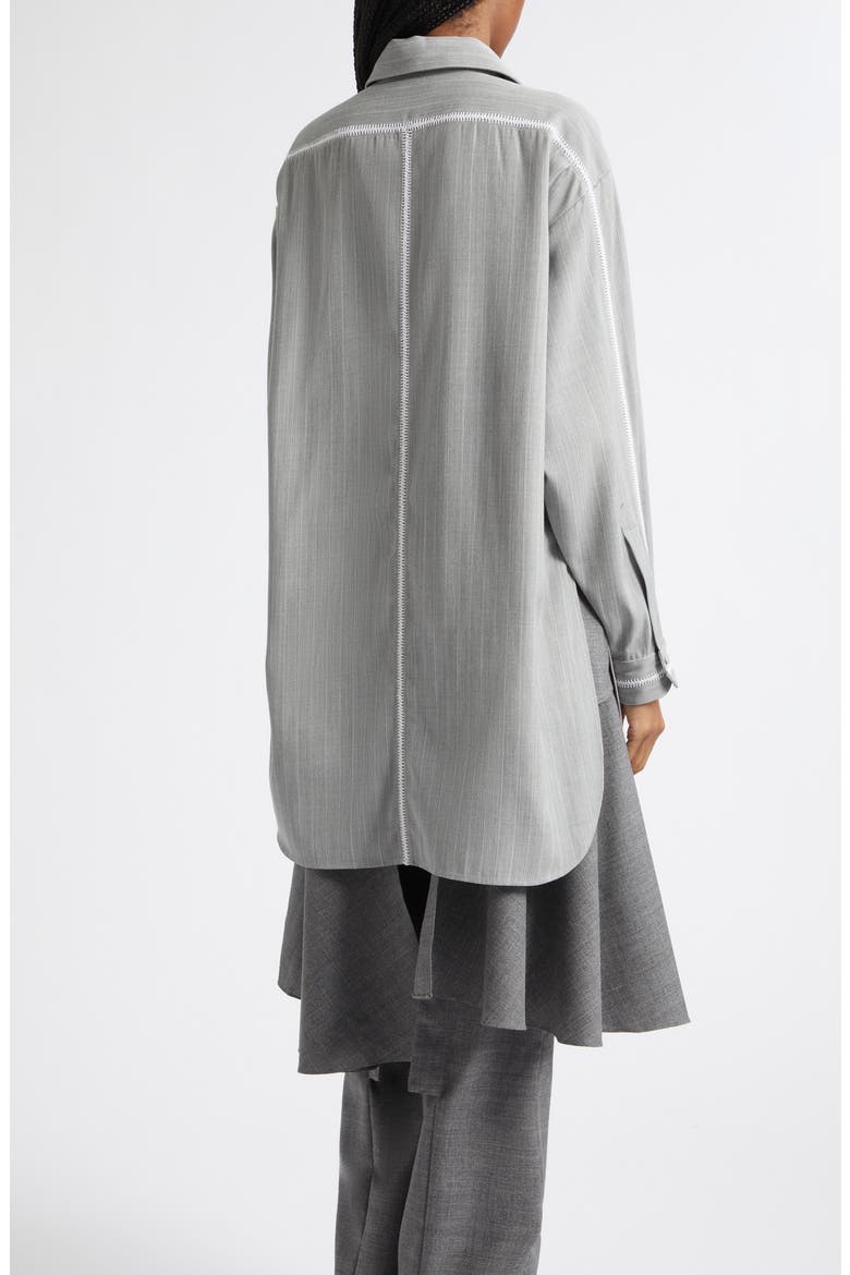 Bridgetown Virgin Wool Blend Shirt, Alternate, color, GREY MLANGE