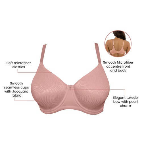 Parfait Pearl Non-padded Seamless Minimizer Bra In Purple