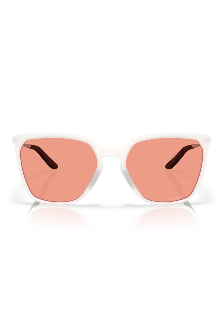 Prizm™ Berry 57mm Rectangular Sunglasses, Main, color, MATTE VAPOR / PRIZM BERRY