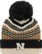 '47 Women's '47 Khaki Nebraska Huskers Barista Cuffed Knit Hat with Pom