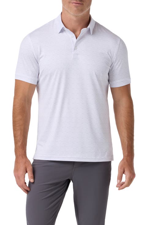 Versa Classic Fit Football Print Performance Golf Polo