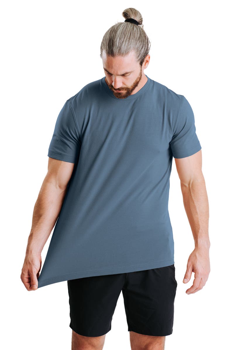 Western Rise Cotton Blend Jersey T-Shirt, Alternate, color, Pacific