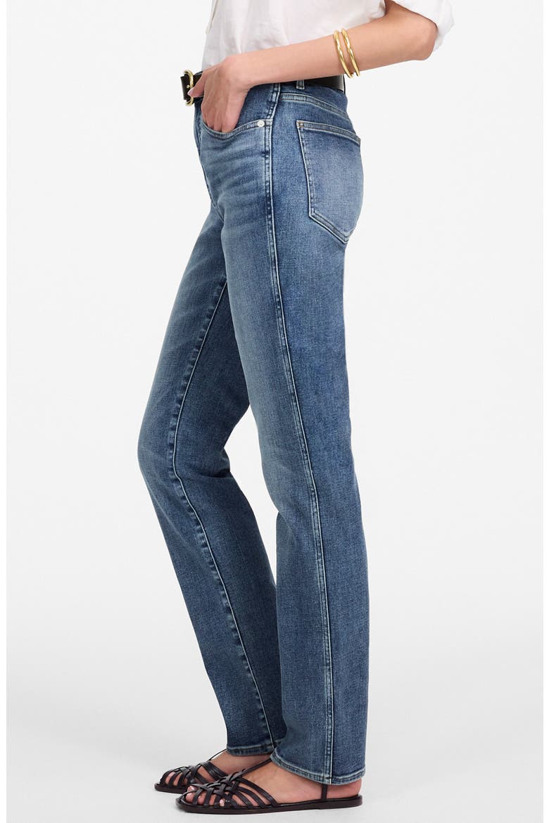 High Waist Stovepipe Jeans, Alternate, color, ASHLAND WASH