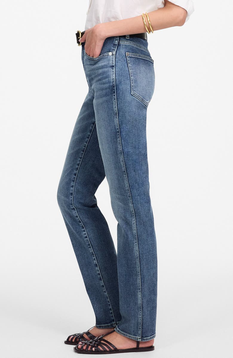 Madewell High Waist Stovepipe Jeans, Alternate, color, Ashland Wash