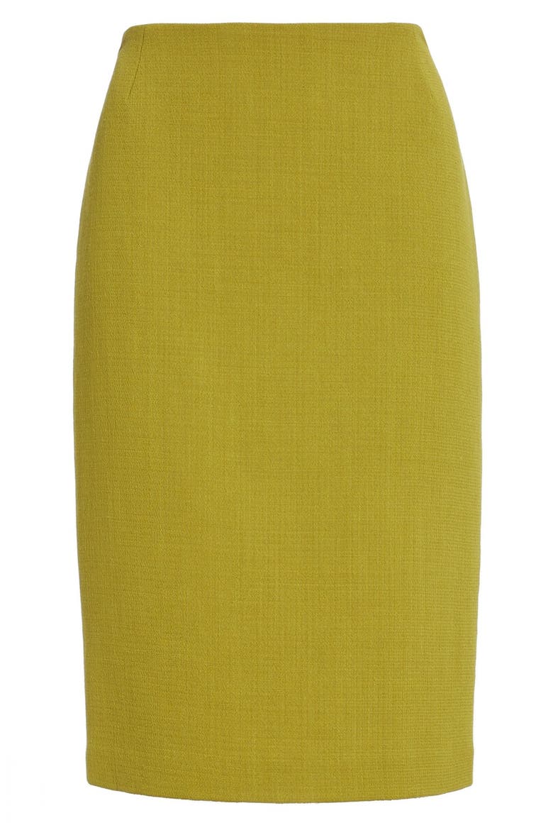Pencil Skirt with Back Vent, Alternate, color, DEEP PLANTAIN