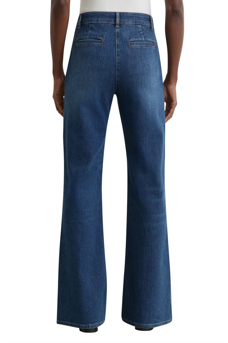 Claude Flare Jeans, Alternate, color, MID BLUE