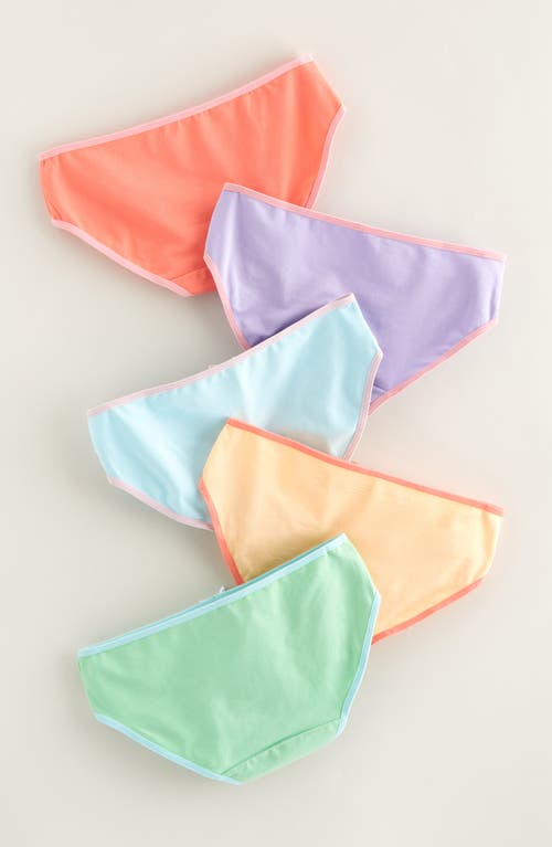 Nordstrom Kids' Assorted 5-pack Hipster Briefs In Multi