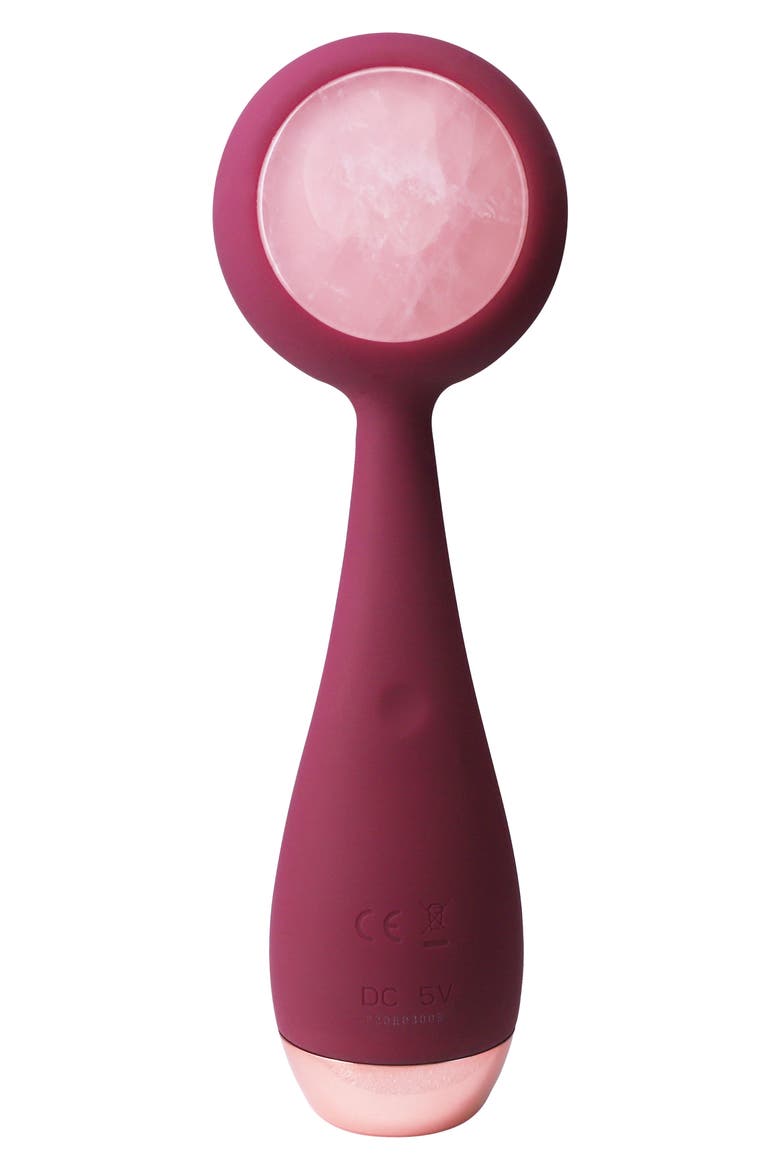 Pro Clean Rose Quartz Facial Cleansing Device, Alternate, color, BERRY
