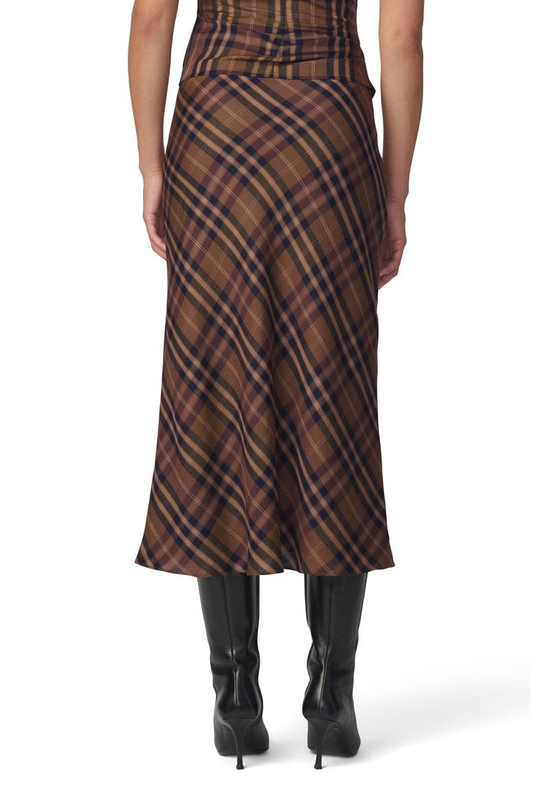 The Ines Midi Skirt, Alternate, color, CAMEL PLAID