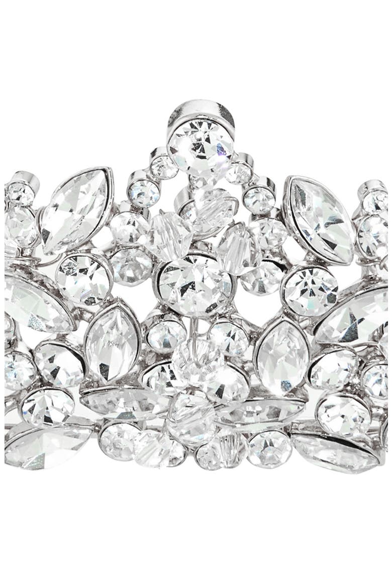Elizabeth Crystal Crown (Nordstrom Exclusive), Alternate, color, SILVER