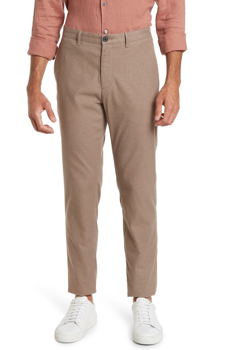 Theory Zaine Straight Leg Pants, Main, color, Fossil Melange