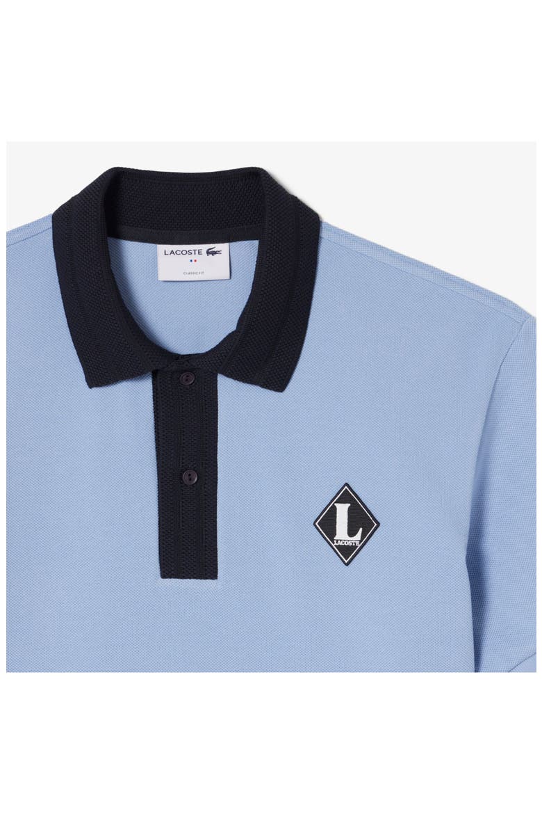 Contrast Collar Cotton Piqué Polo, Alternate, color, APHYLLA BLUE