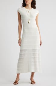 Nordstrom Pointelle Knit Sweater Dress